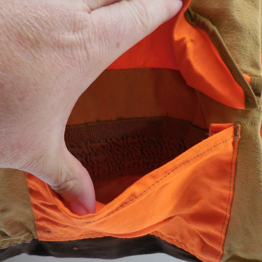 Vintage Black Sheep Hunting Jacket Blaze Orange Canvas Field Coat Mens Large - Picture 3 of 7